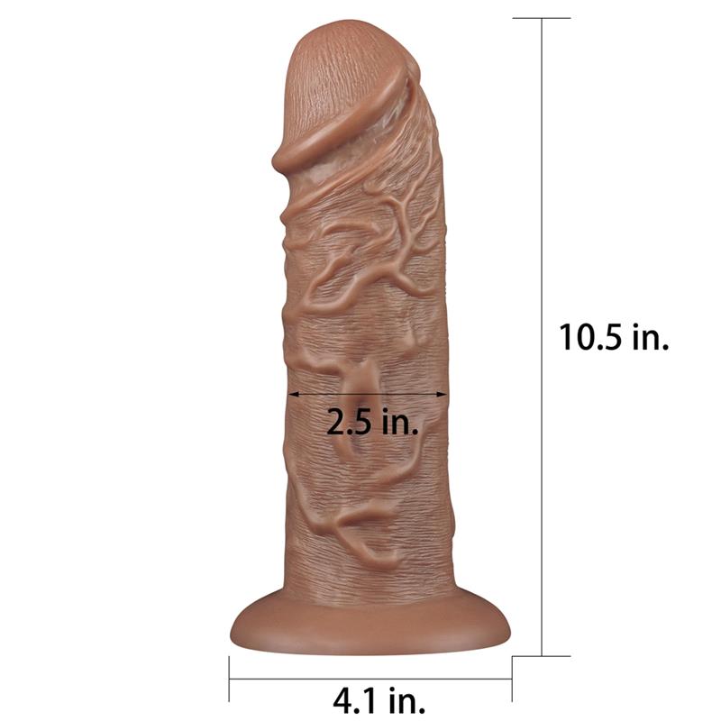 LOVETOY - DILDO KING 10.5 BROWN
