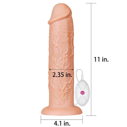 LOVETOY - DILDO KING 11 WITH VIBRATION FLESH