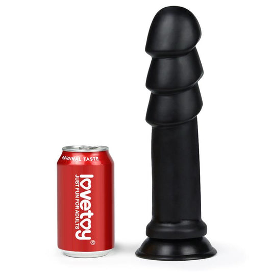 LOVETOY - DILDO KING SIZED ANAL RIPPLES 11.25 BLACK