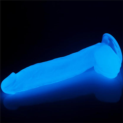 LOVETOY - DILDO LUMINO 10 BLUE LIGHT