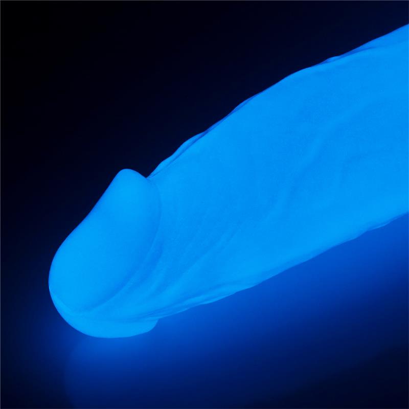 LOVETOY - DILDO LUMINO 10 BLUE LIGHT