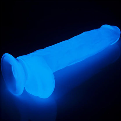 LOVETOY - DILDO LUMINO 10 BLUE LIGHT
