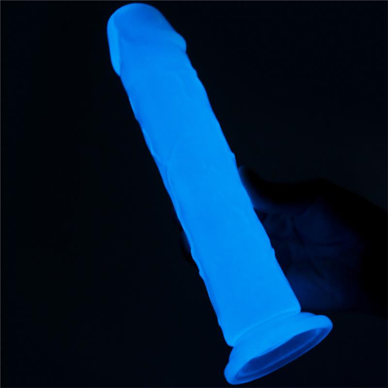 LOVETOY - DILDO LUMINO 8 BLUE LIGHT