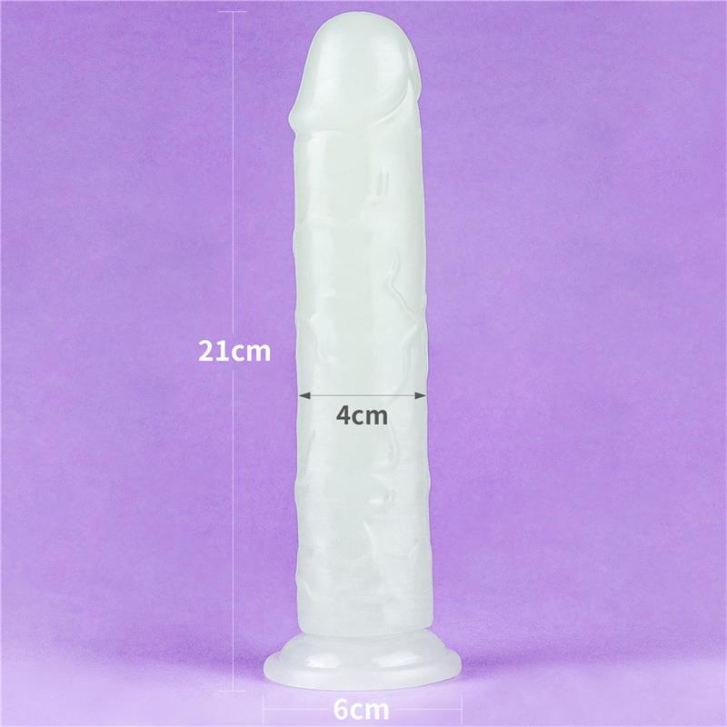 LOVETOY - DILDO LUMINO 8 BLUE LIGHT