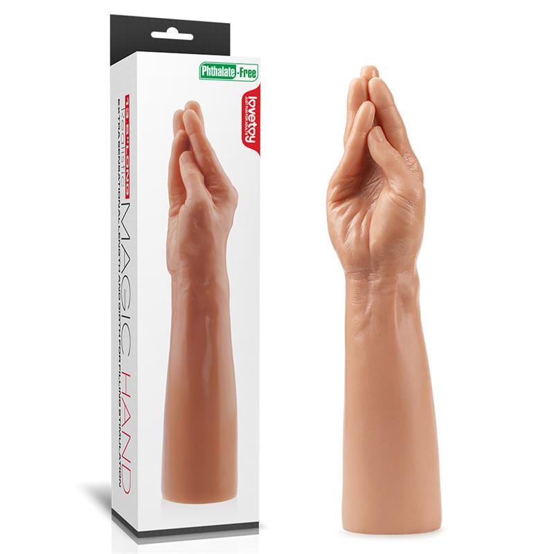 LOVETOY - DILDO MAGIC HAND 13.5 FLESH