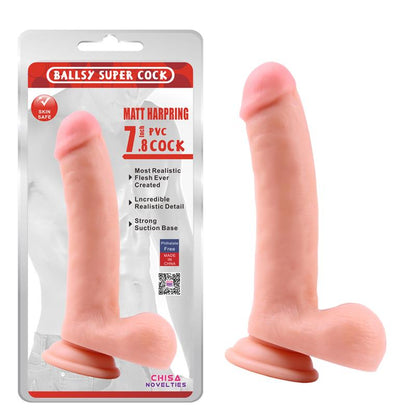 CHISA - DILDO MATT HARPRING 20 X 4 CM FLESH