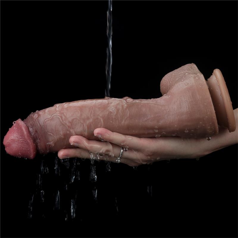 LOVETOY - DILDO NATURE 10.5 DUAL LAYER