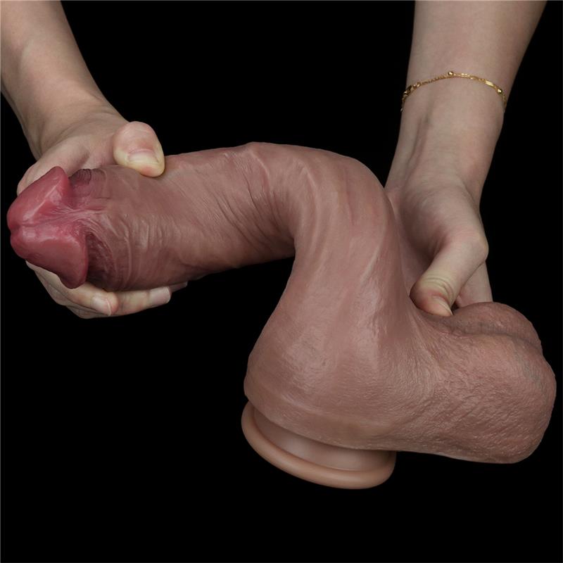 LOVETOY - DILDO NATURE 10.5 DUAL LAYER