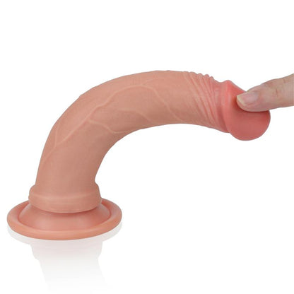 LOVETOY - DILDO NATURE 7 LIQUID SILICONE FLESH