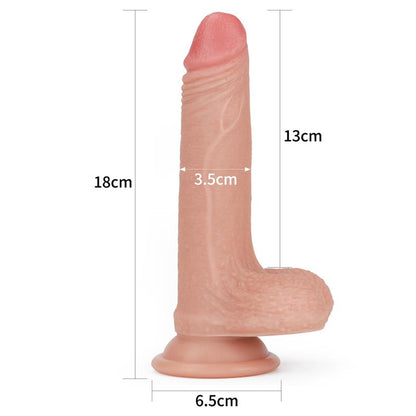 LOVETOY - DILDO NATURE 7 LIQUID SILICONE FLESH
