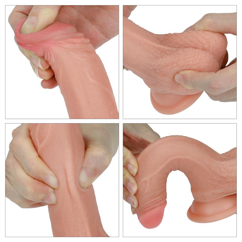 LOVETOY - DILDO NATURE 7 LIQUID SILICONE FLESH