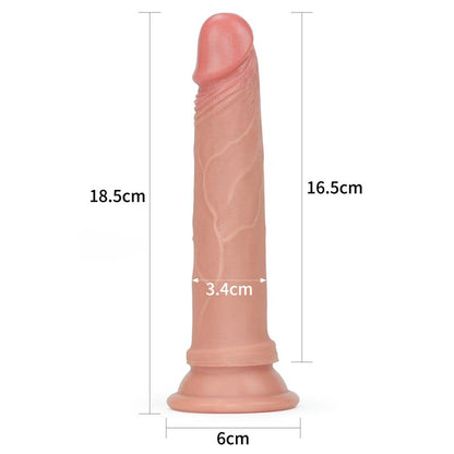 LOVETOY - DILDO NATURE 7 LIQUID SILICONE FLESH