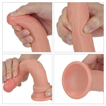 LOVETOY - DILDO NATURE 7 LIQUID SILICONE FLESH