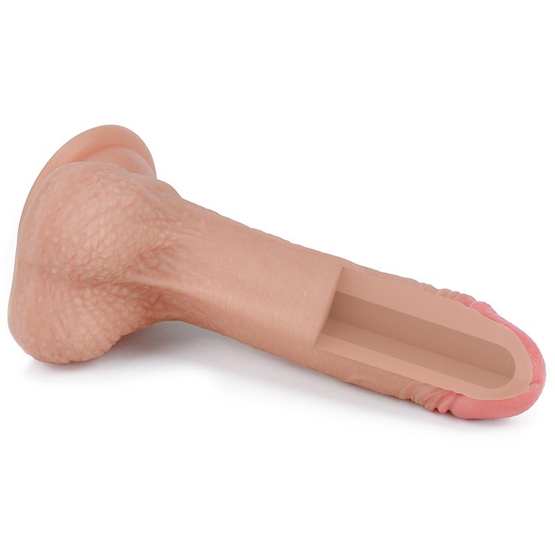 LOVETOY - DILDO NATURE 7 LIQUID SILICONE FLESH