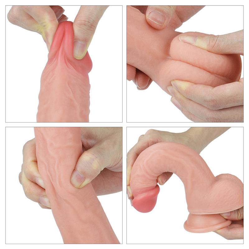 LOVETOY - DILDO NATURE 8 LIQUID SILICONE FLESH