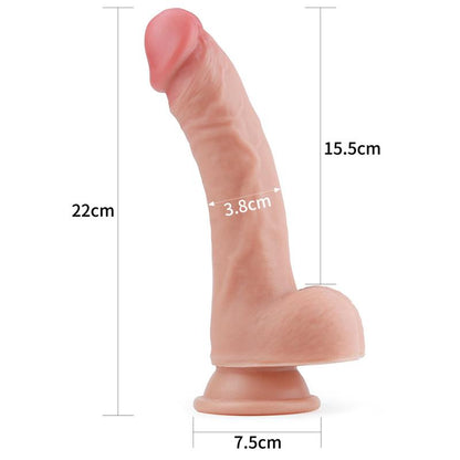 LOVETOY - DILDO NATURE 8 LIQUID SILICONE FLESH