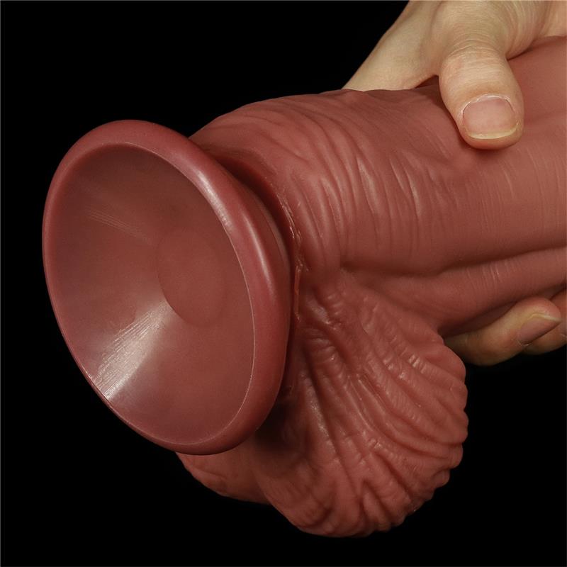 LOVETOY - DILDO NATURE KING 10 DUAL LAYER
