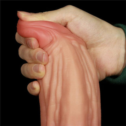 LOVETOY - DILDO NATURE KING 10 DUAL LAYER