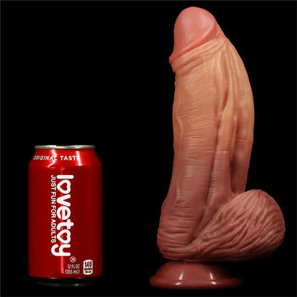 LOVETOY - DILDO NATURE KING 10 DUAL LAYER