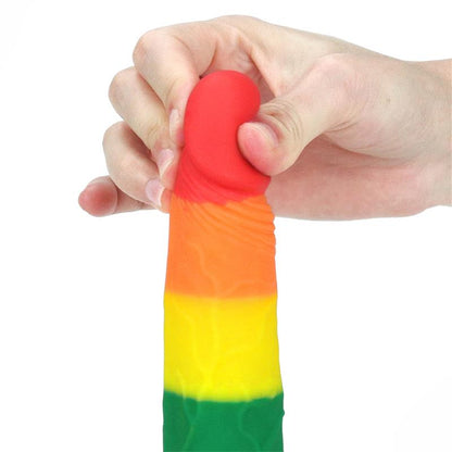 LOVETOY - DILDO PRIDER 7 LIQUID SILICONE LGBT