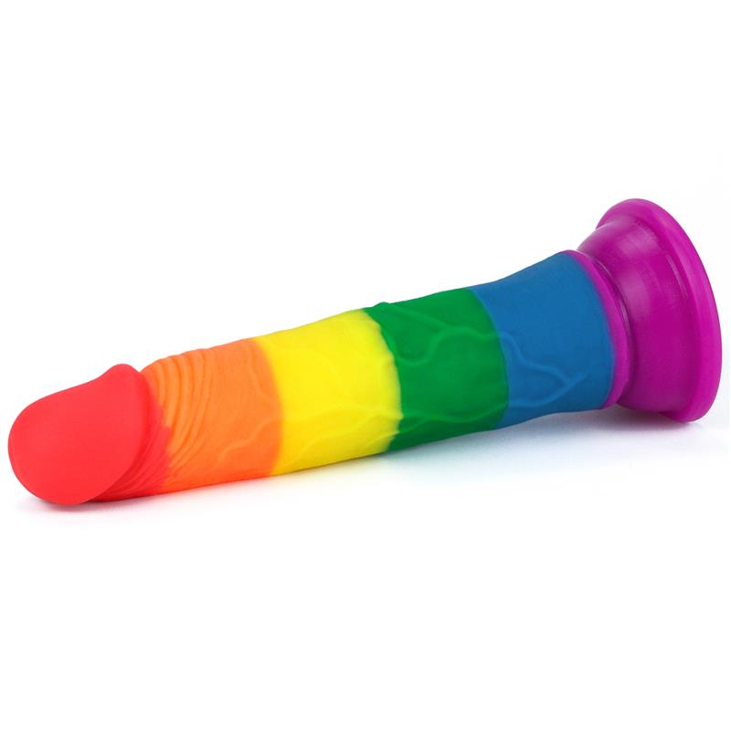 LOVETOY - DILDO PRIDER 7 LIQUID SILICONE LGBT