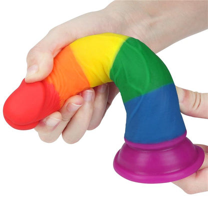 LOVETOY - DILDO PRIDER 7 LIQUID SILICONE LGBT