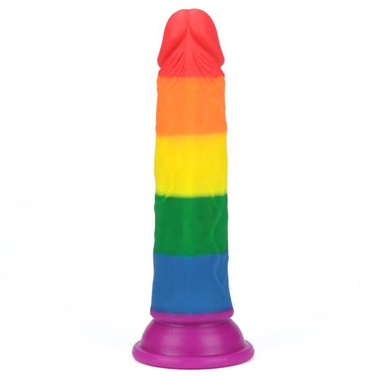 LOVETOY - DILDO PRIDER 7 LIQUID SILICONE LGBT