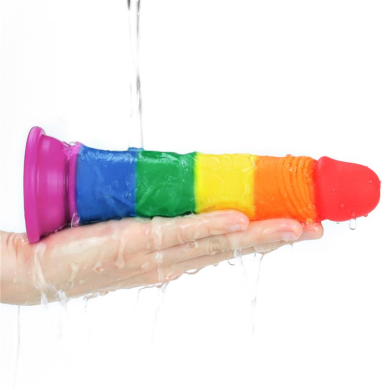 LOVETOY - DILDO PRIDER 7 LIQUID SILICONE LGBT