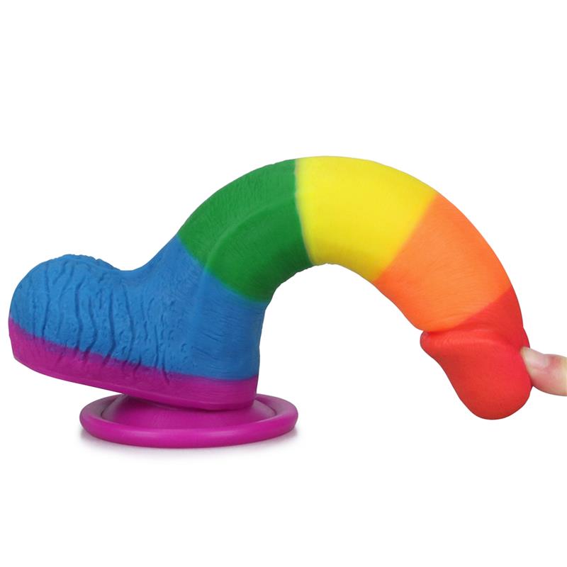 LOVETOY - DILDO PRIDER 7.5 LIQUID SILICONE LGBT
