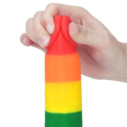 LOVETOY - DILDO PRIDER 7.5 LIQUID SILICONE LGBT