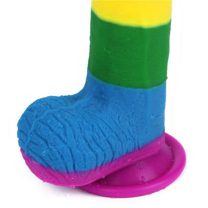 LOVETOY - DILDO PRIDER 7.5 LIQUID SILICONE LGBT