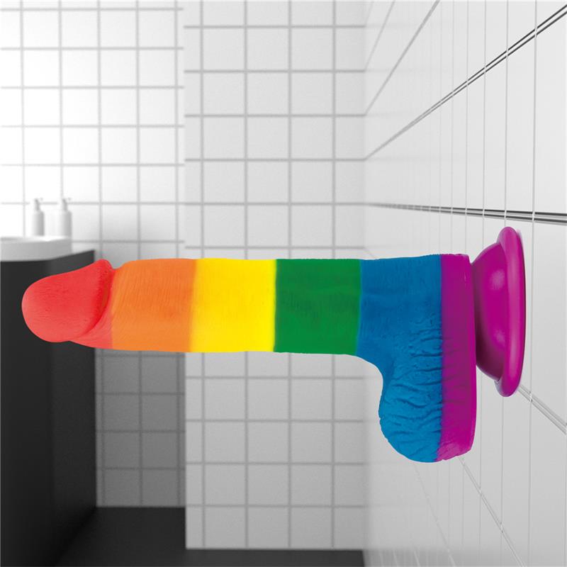 LOVETOY - DILDO PRIDER 7.5 LIQUID SILICONE LGBT