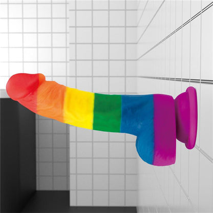 LOVETOY - DILDO PRIDER 8 LIQUID SILICONE LGBT