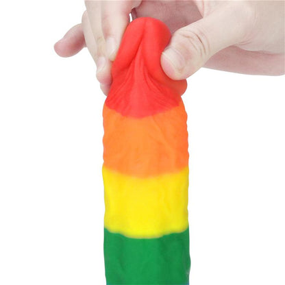 LOVETOY - DILDO PRIDER 8 LIQUID SILICONE LGBT