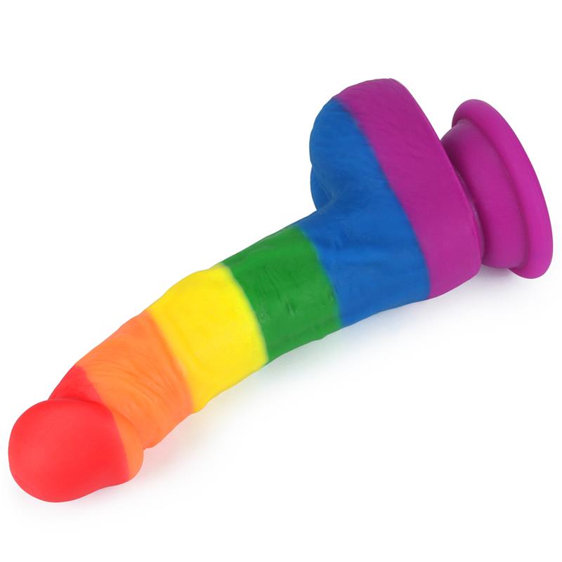 LOVETOY - DILDO PRIDER 8 LIQUID SILICONE LGBT