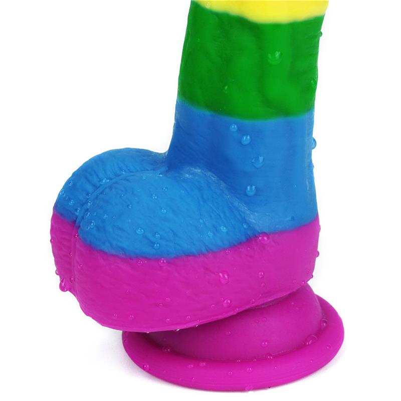 LOVETOY - DILDO PRIDER 8 LIQUID SILICONE LGBT