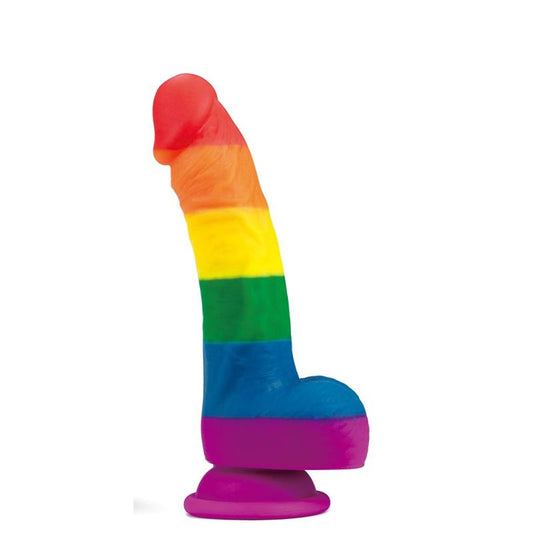 LOVETOY - DILDO PRIDER 8 LIQUID SILICONE LGBT