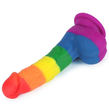 LOVETOY - DILDO PRIDER 8 LIQUID SILICONE LGBT
