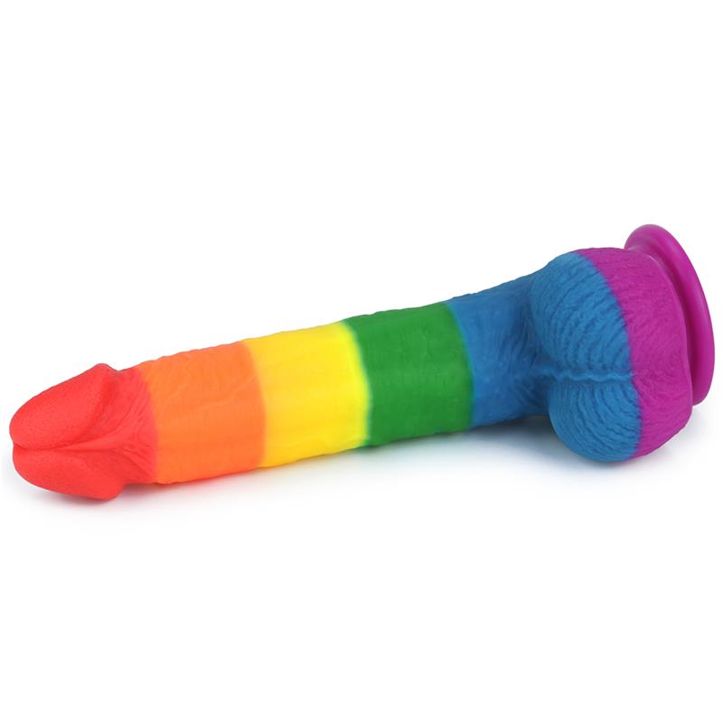 LOVETOY - DILDO PRIDER 9 LIQUID SILICONE LGBT