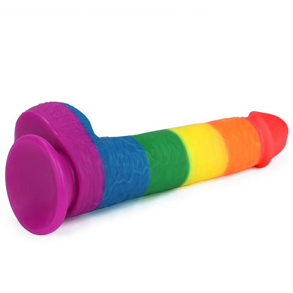 LOVETOY - DILDO PRIDER 9 LIQUID SILICONE LGBT