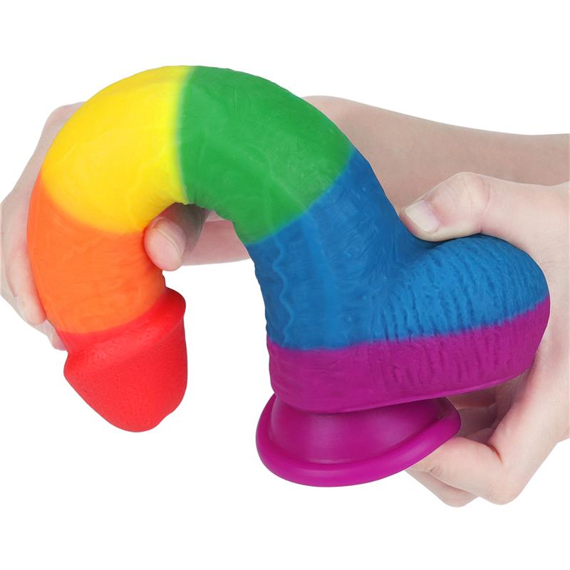 LOVETOY - DILDO PRIDER 9 LIQUID SILICONE LGBT