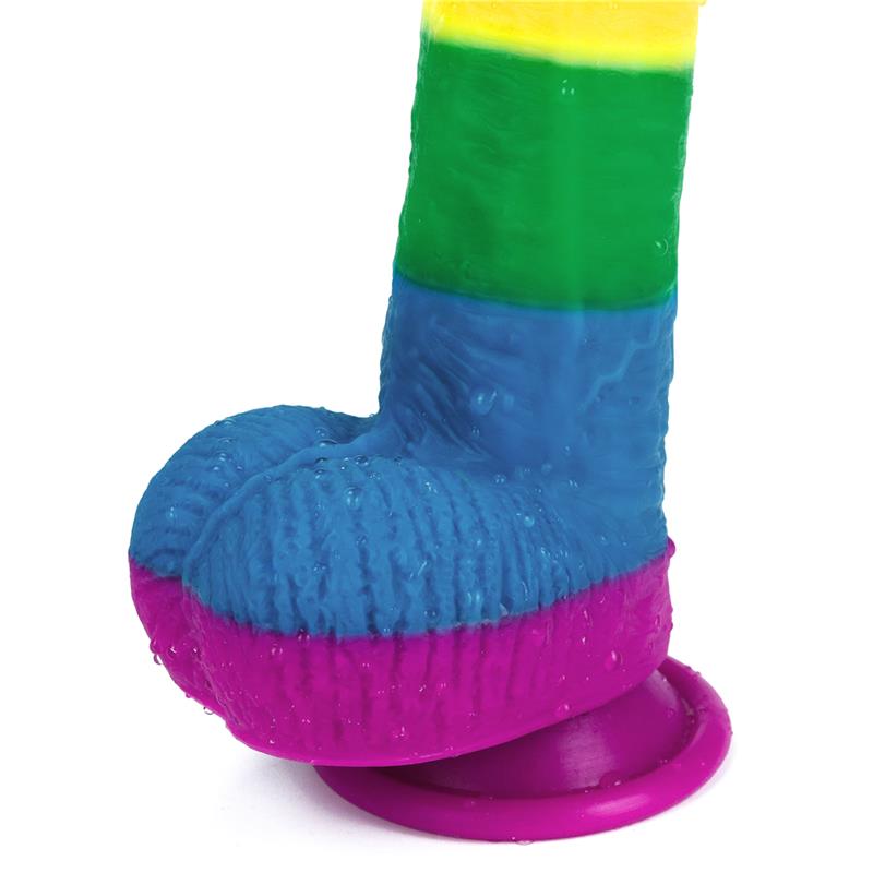 LOVETOY - DILDO PRIDER 9 LIQUID SILICONE LGBT