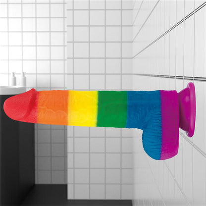 LOVETOY - DILDO PRIDER 9 LIQUID SILICONE LGBT