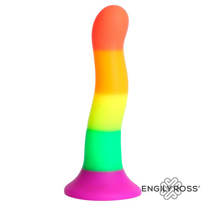 DILDOX BY ENGILY ROSS - DILDO RAINBOW COLOR LGBT 18 CM