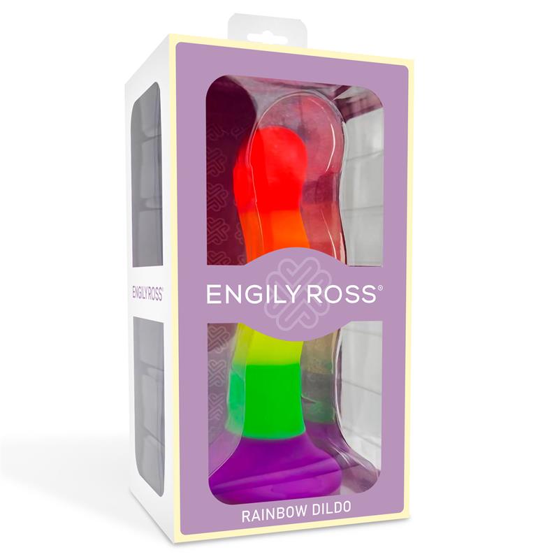 DILDOX BY ENGILY ROSS - DILDO RAINBOW COLOR LGBT 18 CM