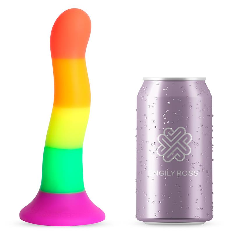 DILDOX BY ENGILY ROSS - DILDO RAINBOW COLOR LGBT 18 CM