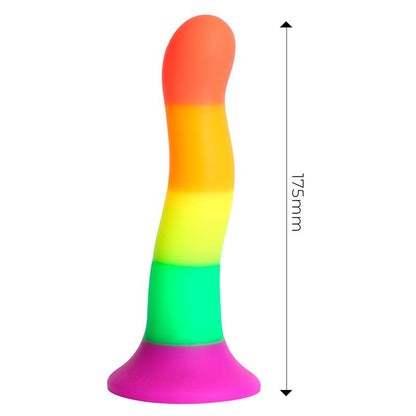 DILDOX BY ENGILY ROSS - DILDO RAINBOW COLOR LGBT 18 CM