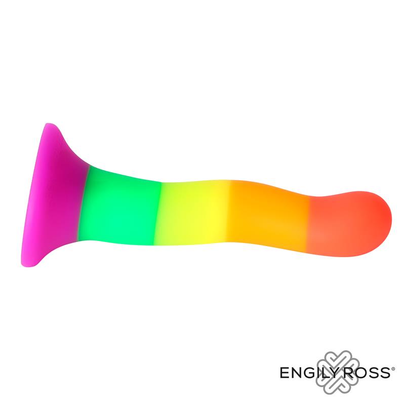 DILDOX BY ENGILY ROSS - DILDO RAINBOW COLOR LGBT 18 CM