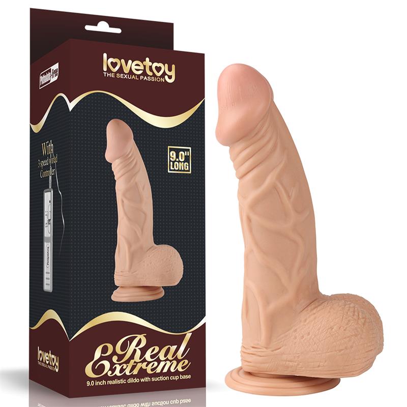 LOVETOY - DILDO REAL EXTREME 9 FLESH