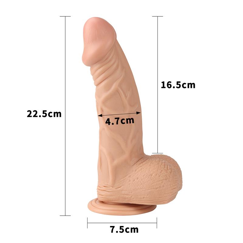 LOVETOY - DILDO REAL EXTREME 9 FLESH